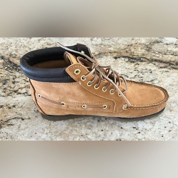 Timberland Authentic mid-high boots in wheat nubuck leather. main image 9